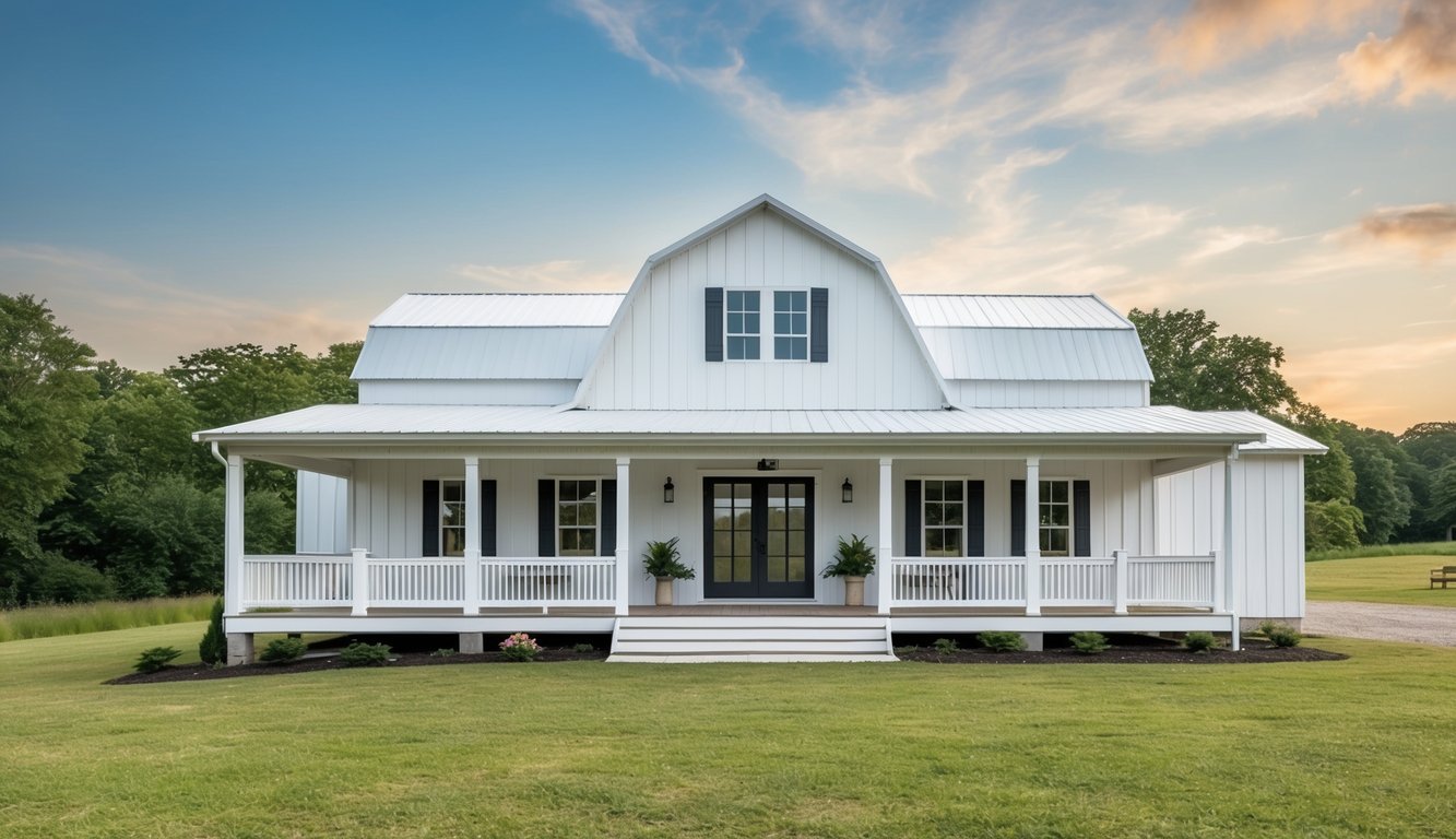 White Barndominium: The Perfect Blend of Rustic Charm and Modern Living
