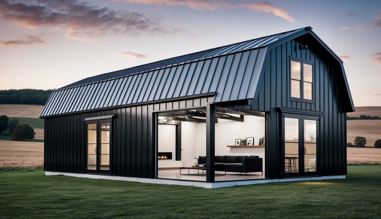 Black Barndominium Exterior & Interior: A Comprehensive Design Guide